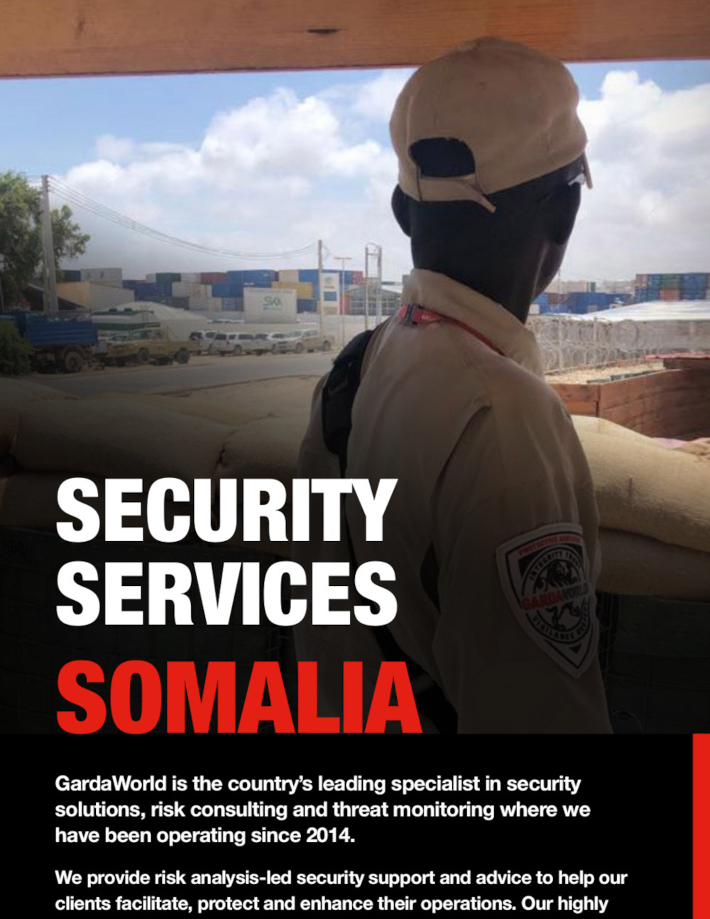  Services de sécurité en Somalie